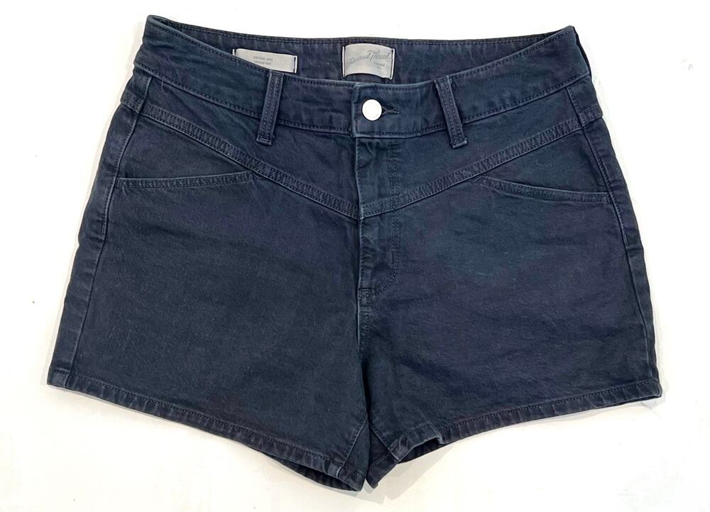 Womens Universal Thread Mid Rise Dark Wash Denim Shorts - Size 6/28